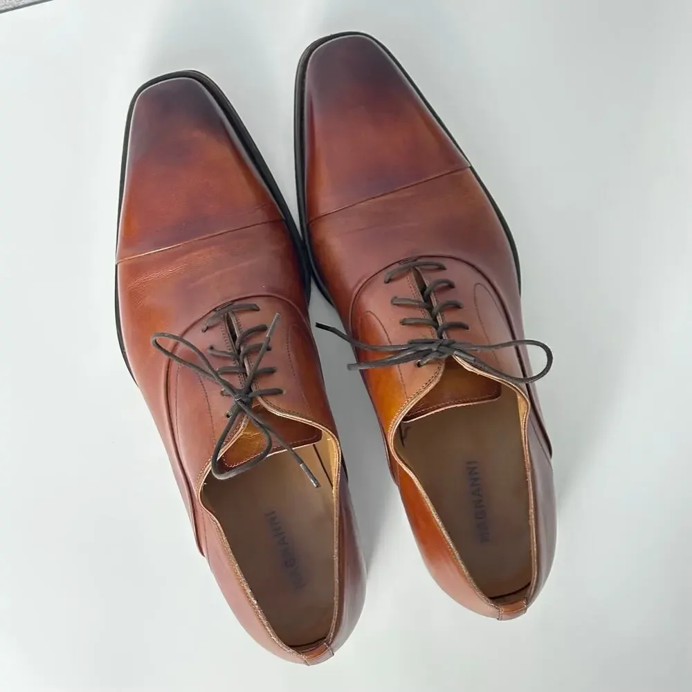 MAGNANNI Cap Toe Oxford - Cognac (Brown)